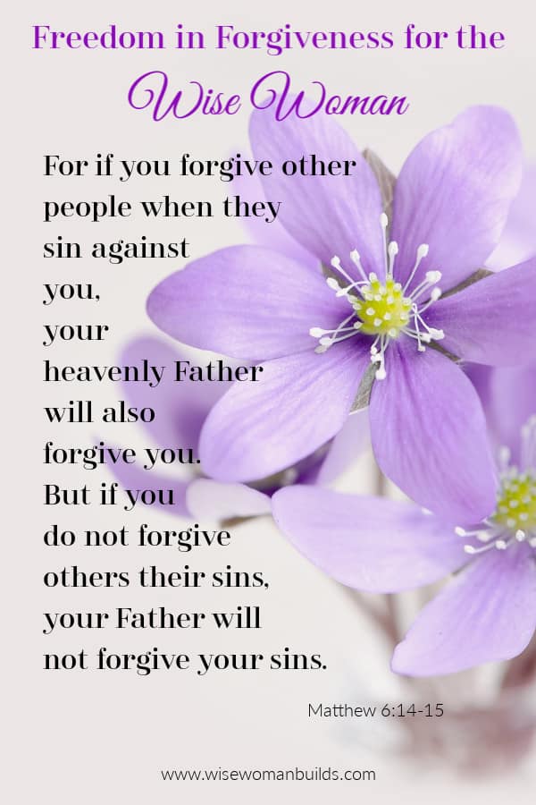 Freedom in Forgiveness for theWise Woman at Wise Woman Builds